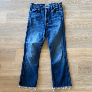 MOTHER Women's Ankle & Cropped Jeans - Dark Blue